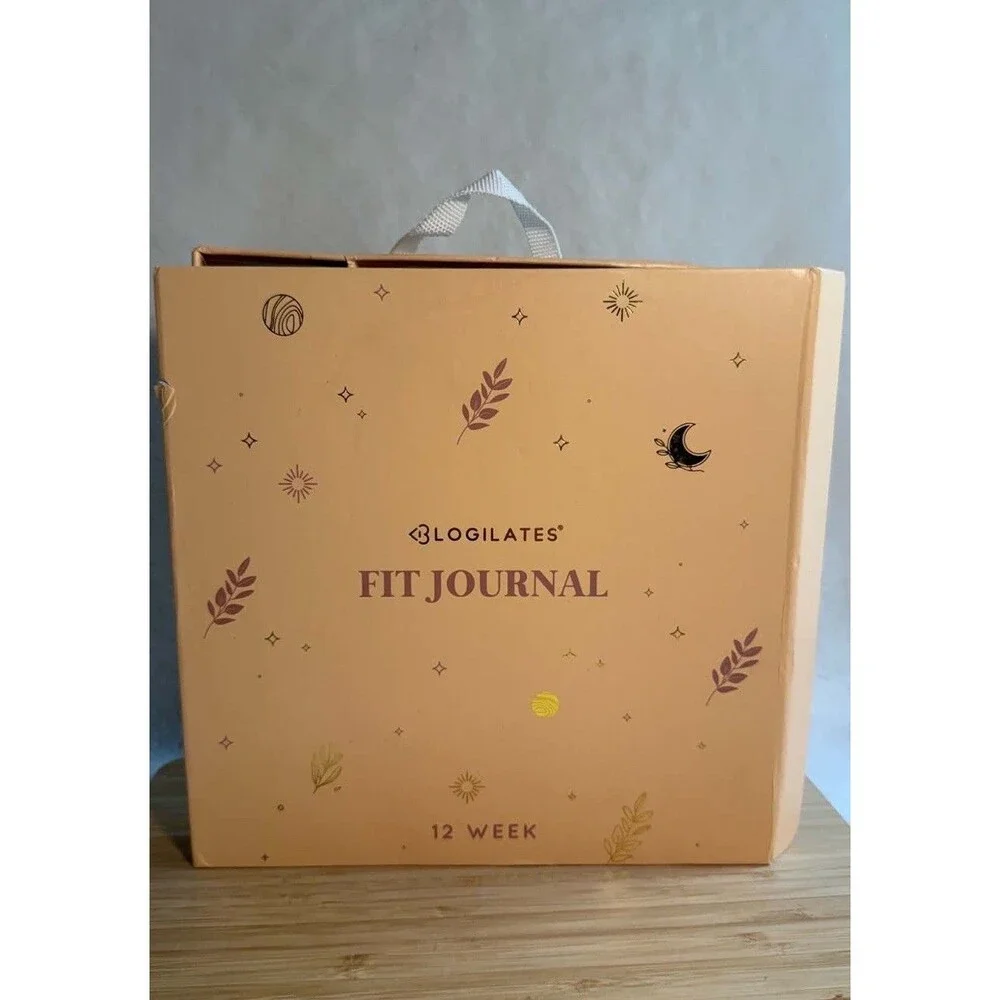 Blogilates 12 Week Fit Journal Hardcover Fitness Planner w/ Elastic Closure New